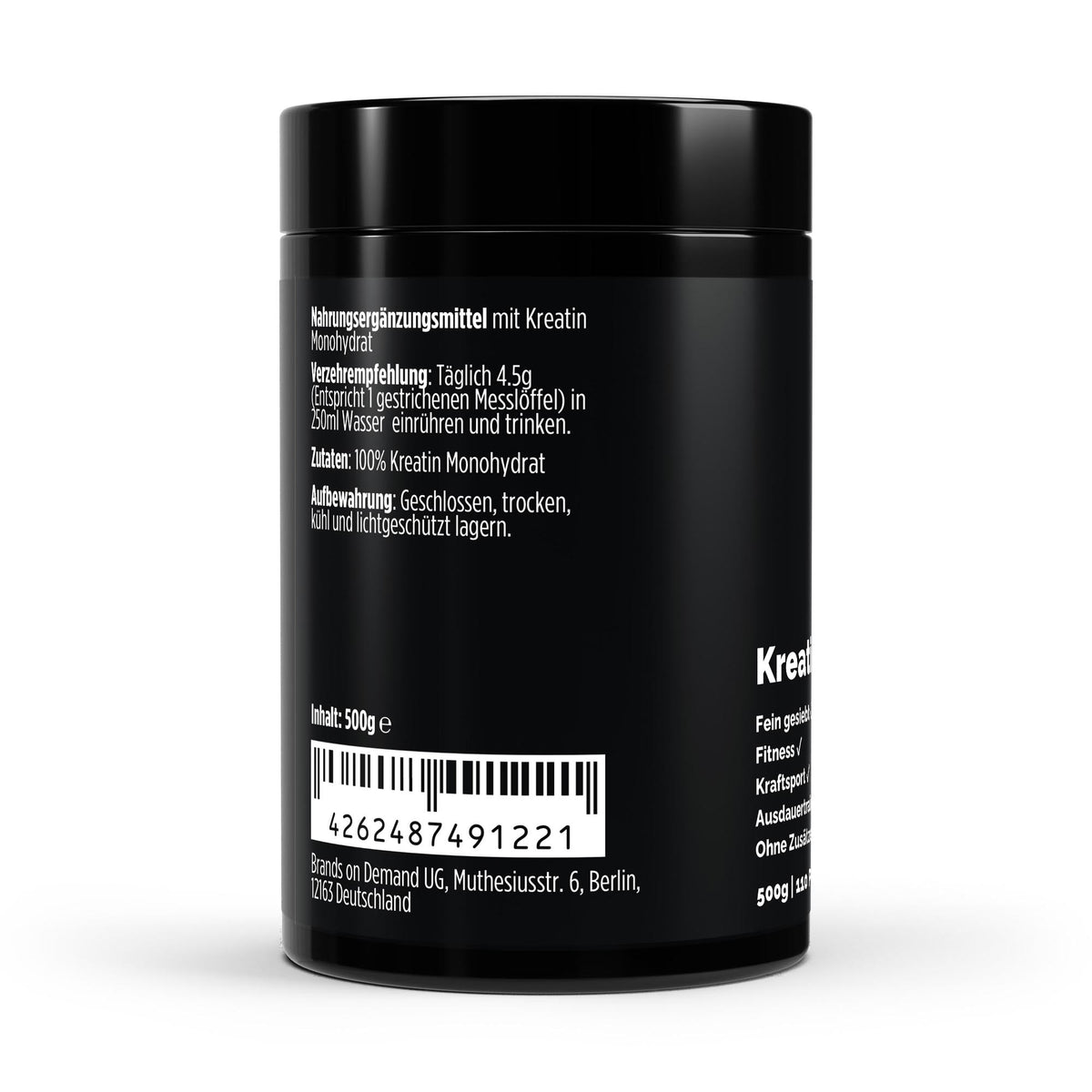 Creatine Monohydrate - Flavorless - 500g