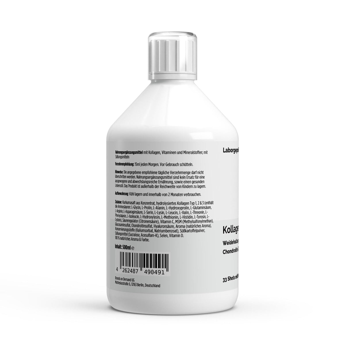 Collagen Support PLUS+ Shots (1500 DA) - Wild Berry - 500ml